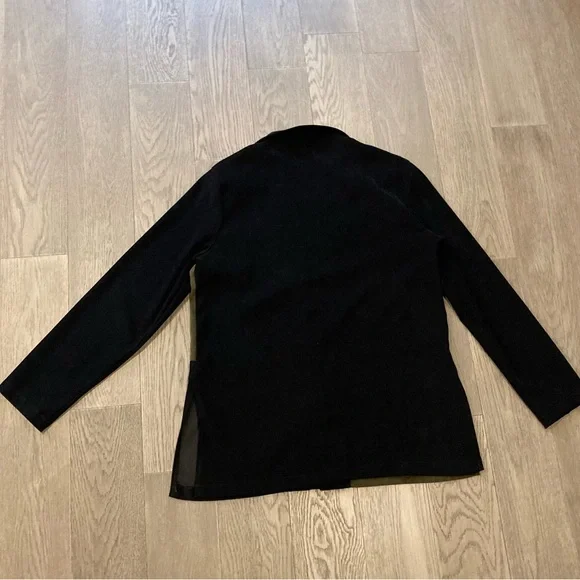 Dress Barn Black and Olive Animal Print Jacket - Picture 6 of 10